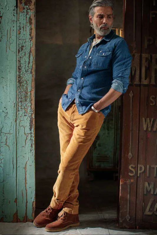 Brandon Jeans - Corduroy Tan sold by &SONS