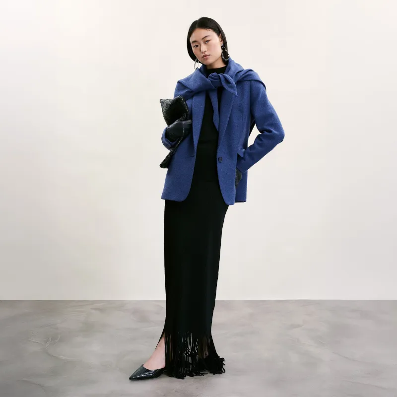 COLETTE SHAWL IN BLUE sold by The Landskein