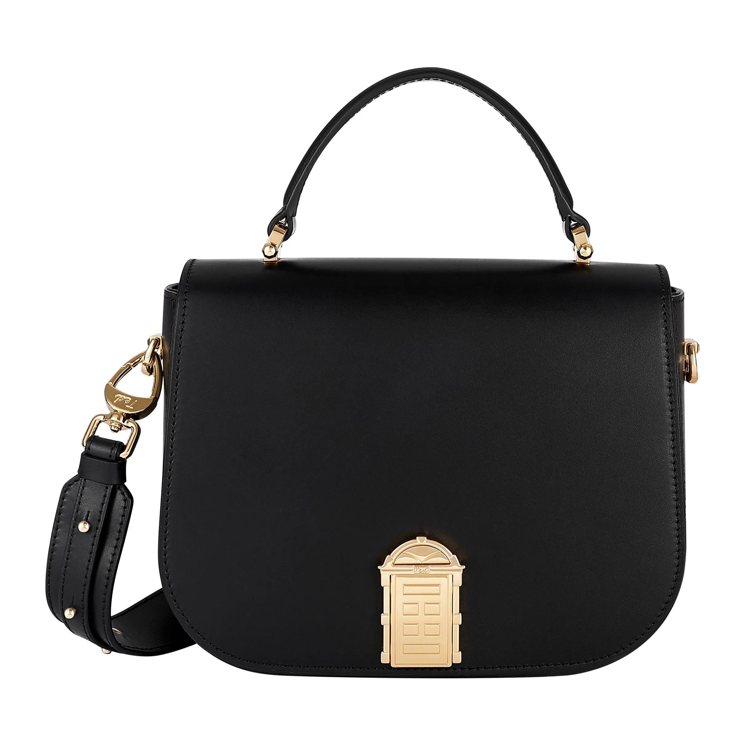 Medium Crossbody Door Bag Black sold by My Name Is Ted