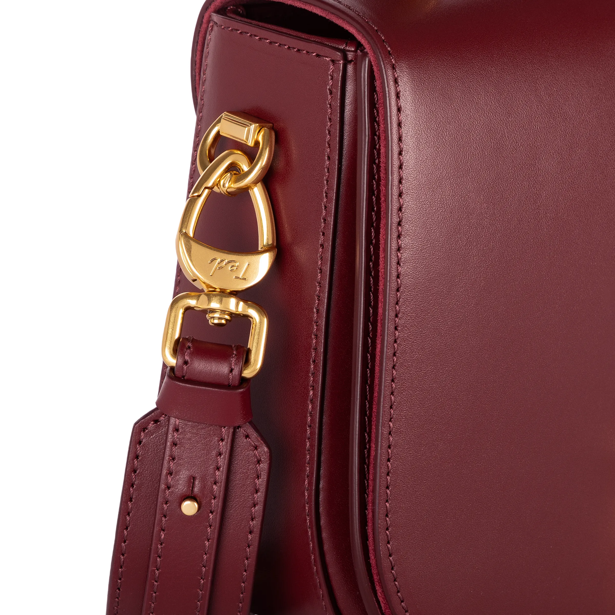 Medium Crossbody Door Bag Bordeaux sold by My Name Is Ted product image thumbnail 4