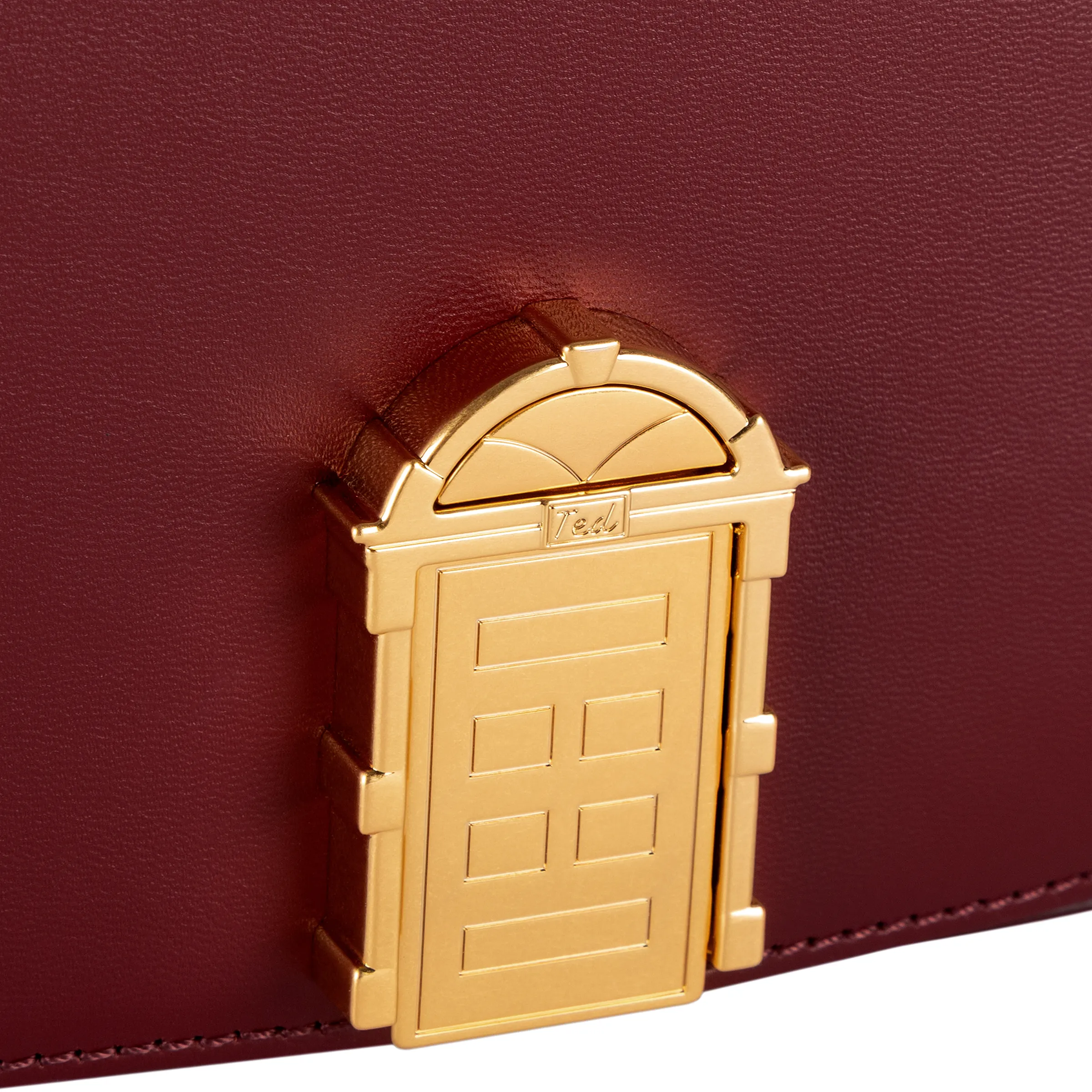 Medium Crossbody Door Bag Bordeaux sold by My Name Is Ted product image thumbnail 3