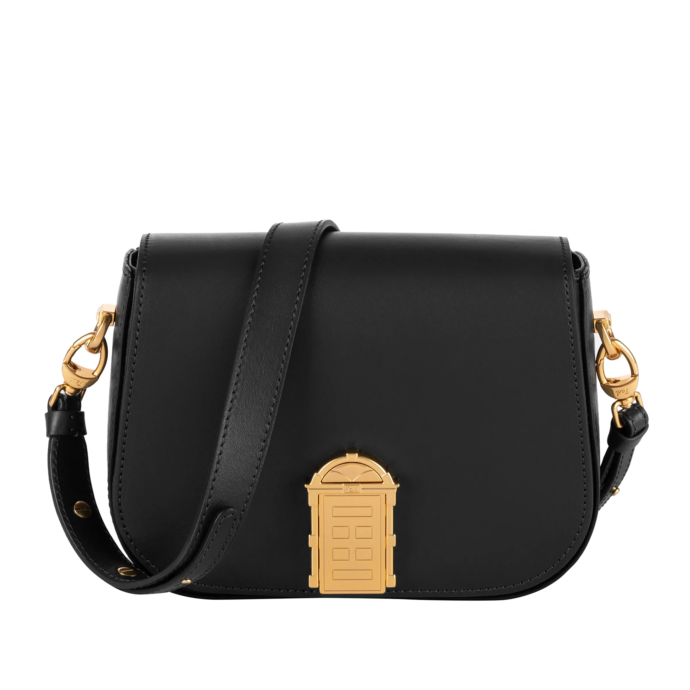 Mini Crossbody Door Bag Black sold by My Name Is Ted