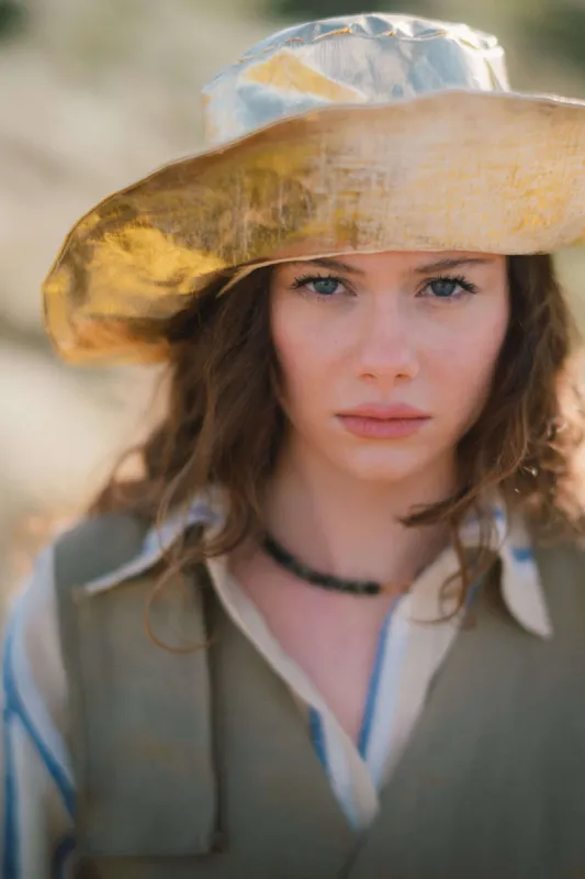 GOLD BEETLED SUN HAT sold by Kindred of Ireland