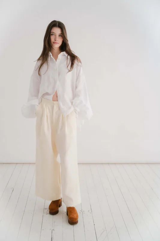 CADHLA SHIRT | WHITE made by Kindred of Ireland