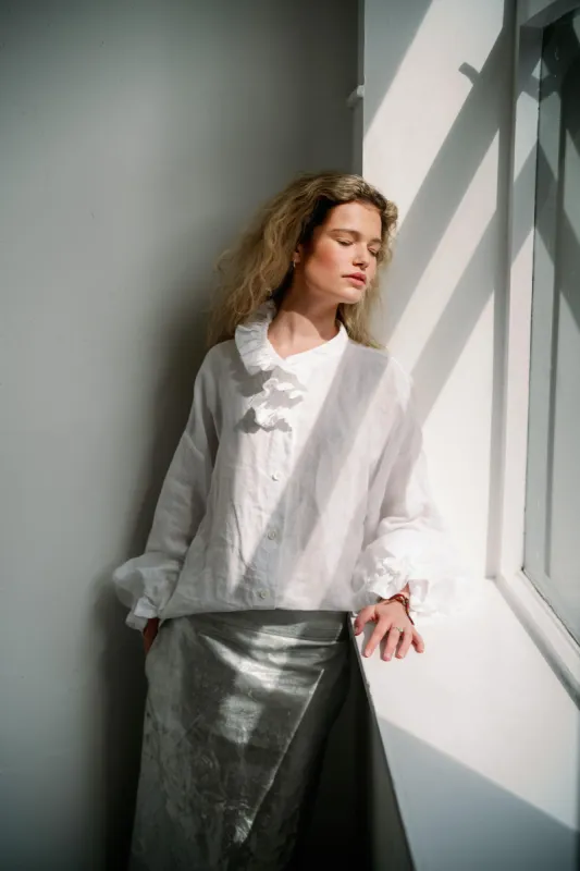 MARSHMALLOW BLOUSE | WHITE made by Kindred of Ireland