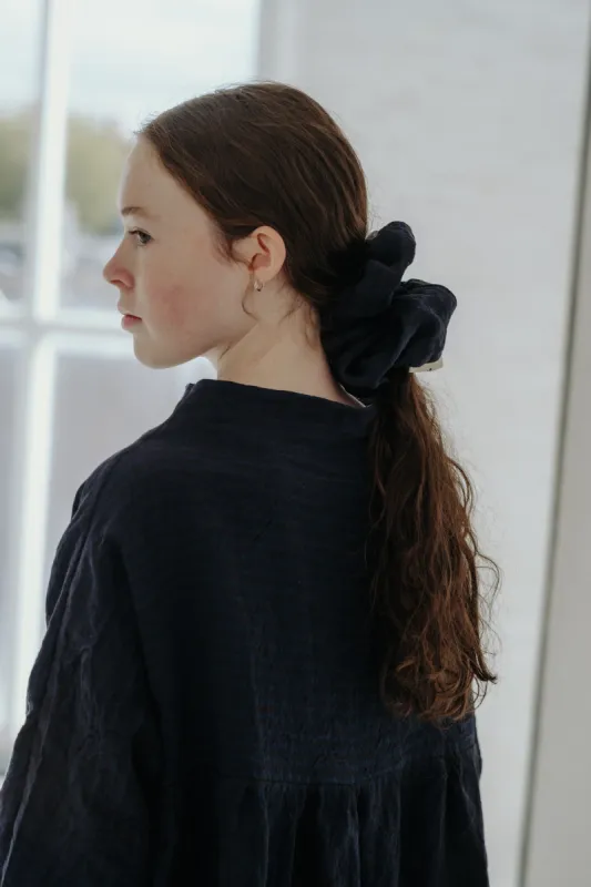 NAVY/BLACK STRIPE SCRUNCHIE sold by Kindred of Ireland