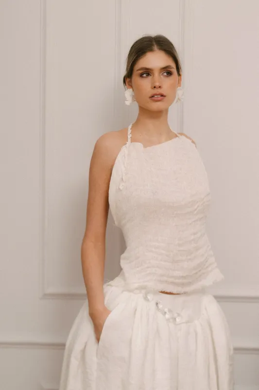 EMELIE CROCHET TOP sold by Kindred of Ireland
