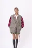 ASYMMETRIC TWEED GILET | GREY sold by Kindred of Ireland