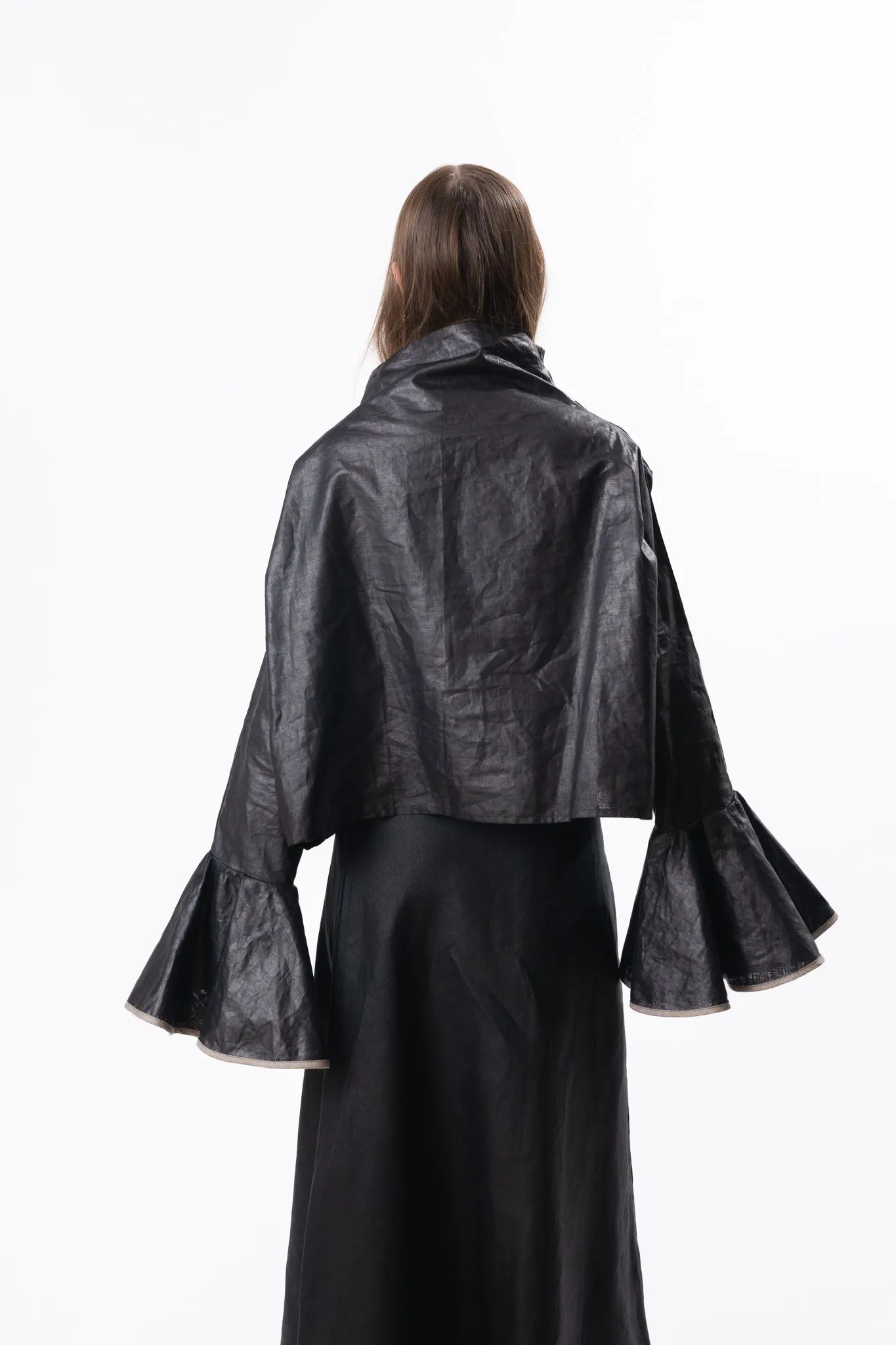 POLO NECK | BLACK BEETLED sold by Kindred of Ireland product image thumbnail 4