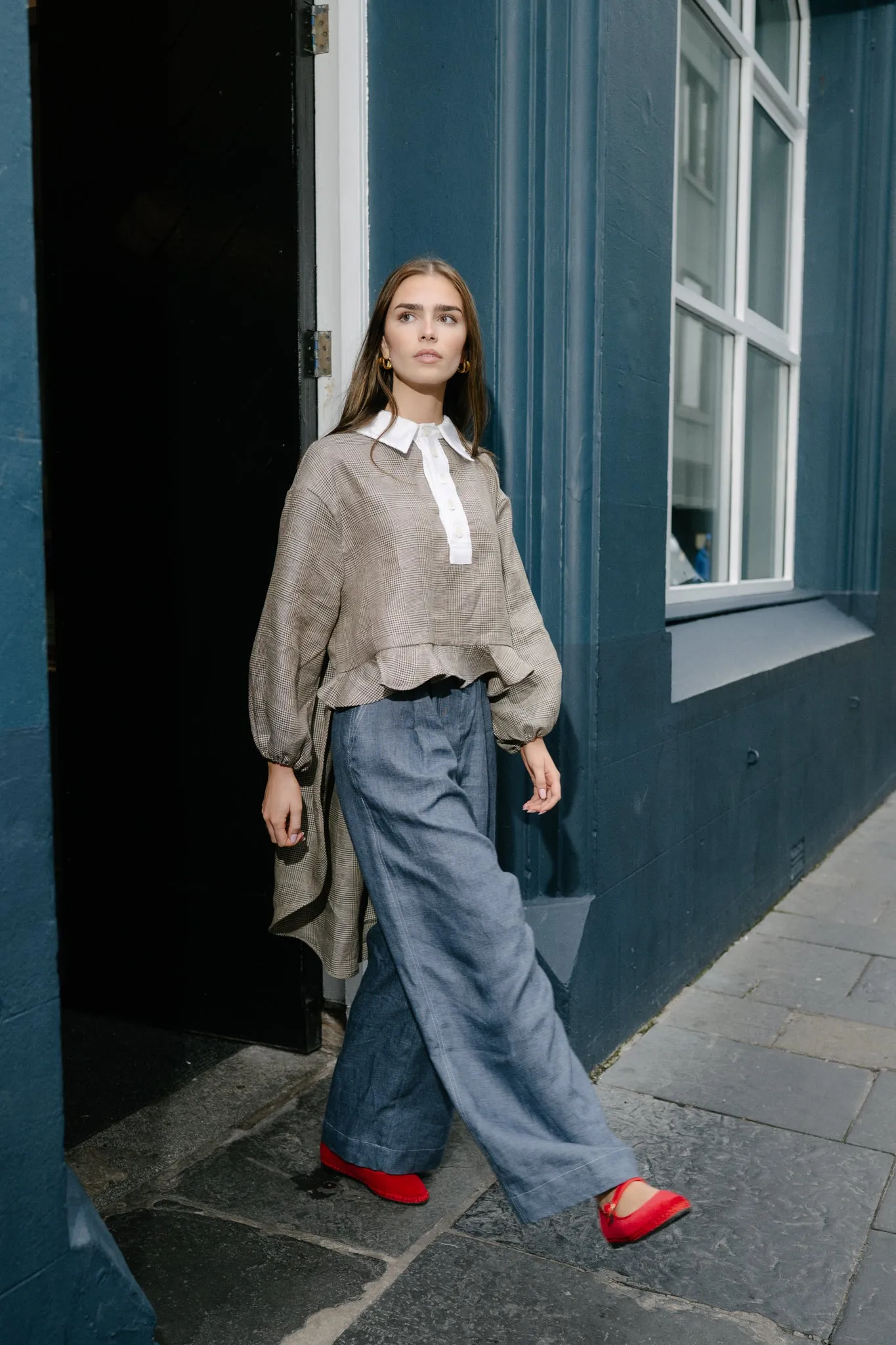 BOYFRIEND TROUSERS | DENIM sold by Kindred of Ireland product image thumbnail 3