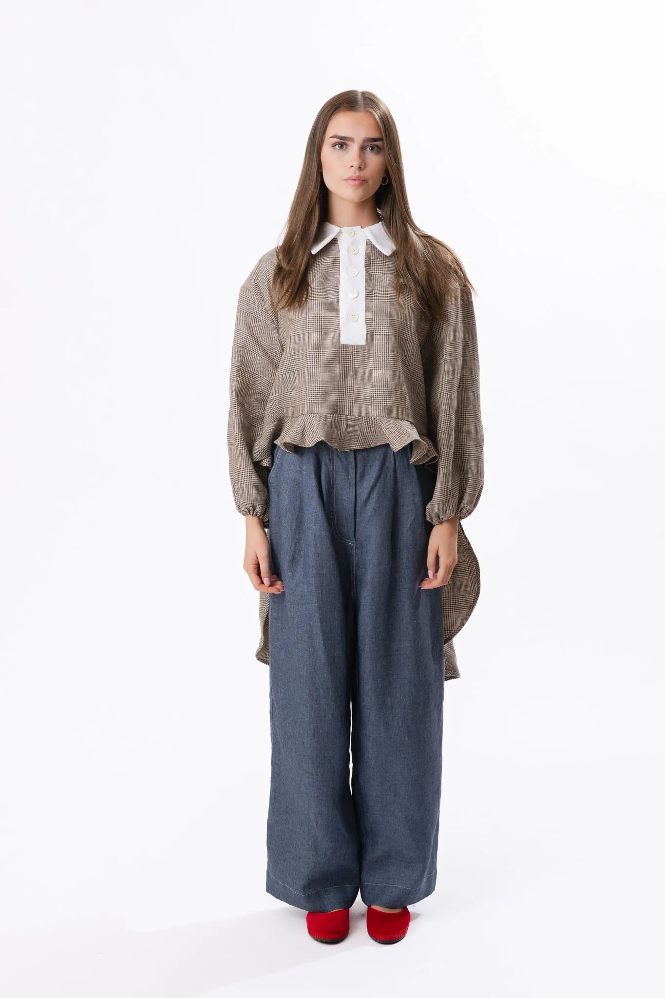 BOYFRIEND TROUSERS | DENIM sold by Kindred of Ireland product image thumbnail 2