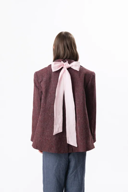 TWEED JACKET | MERLOT made by Kindred of Ireland