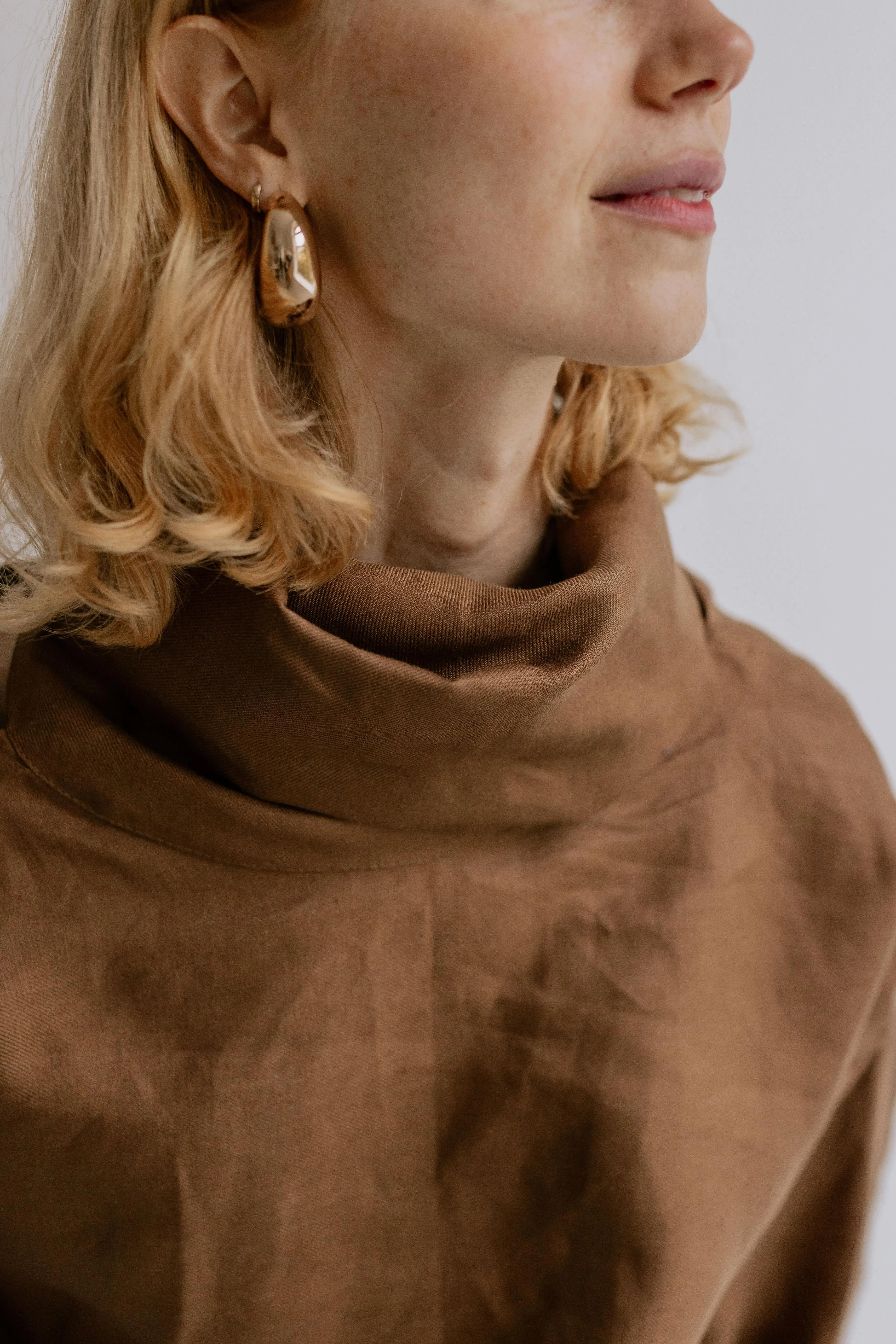 FREYA BLOUSE | CHOCOLATE sold by Kindred of Ireland product image thumbnail 4