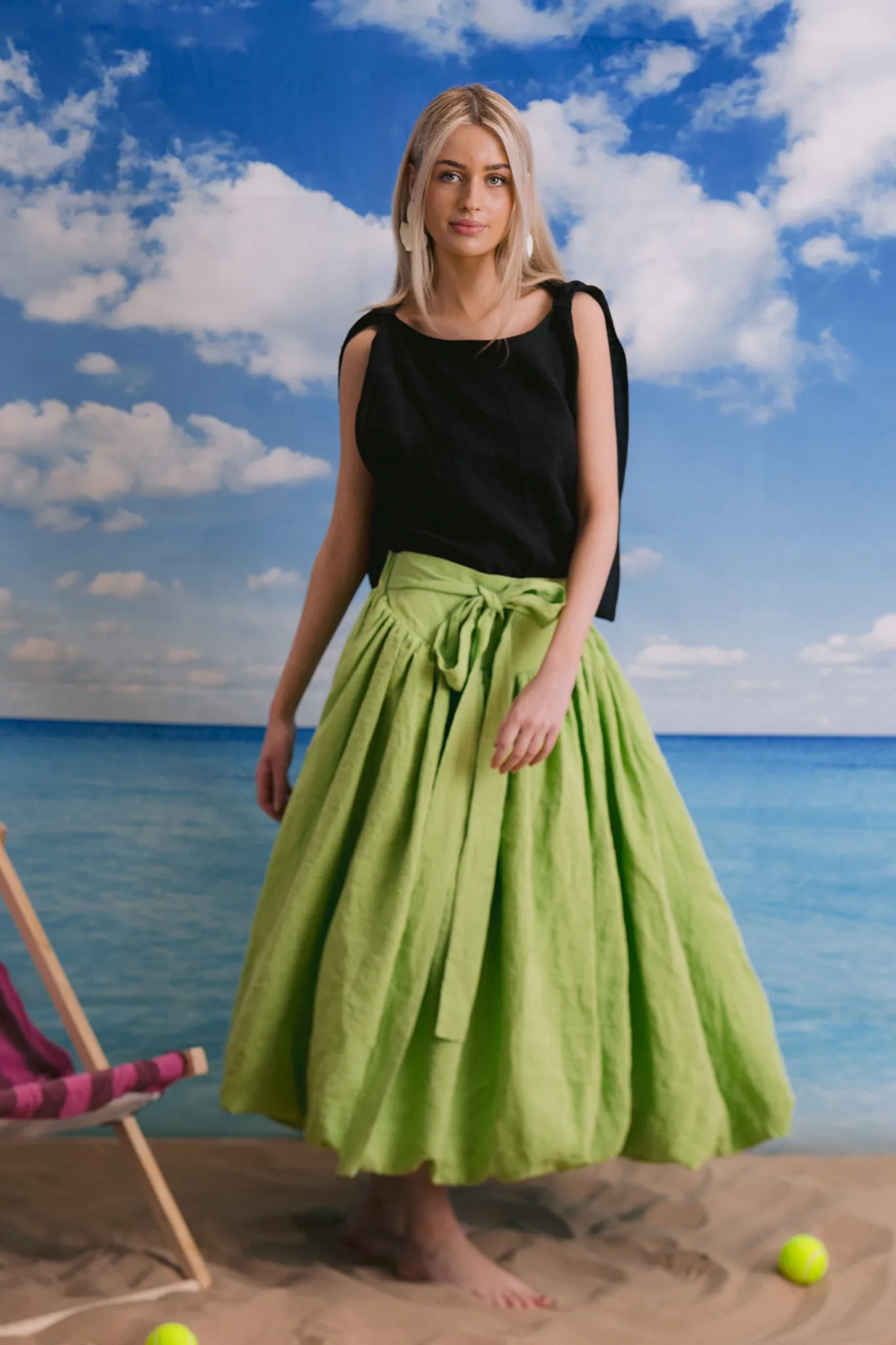 PARACHUTE SKIRT | LIME sold by Kindred of Ireland