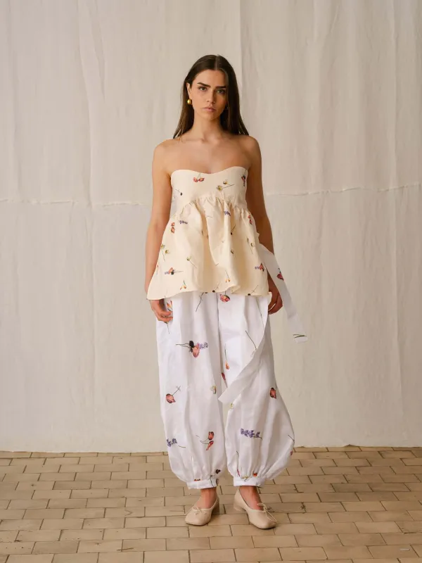 PARACHUTE TROUSERS | PRESSED FLOWER BEETLED made by Kindred of Ireland