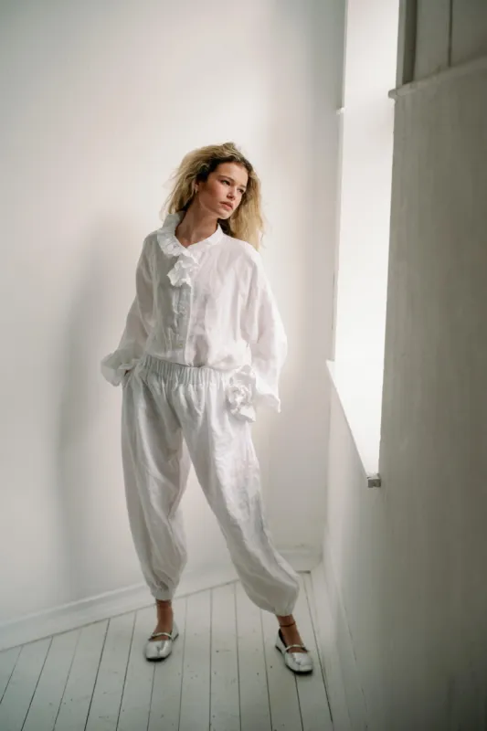 WHITE JOGGERS sold by Kindred of Ireland