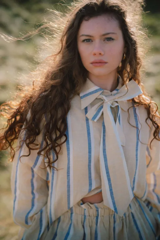 GUIDE SHIRT - DUNE STRIPE sold by Kindred of Ireland