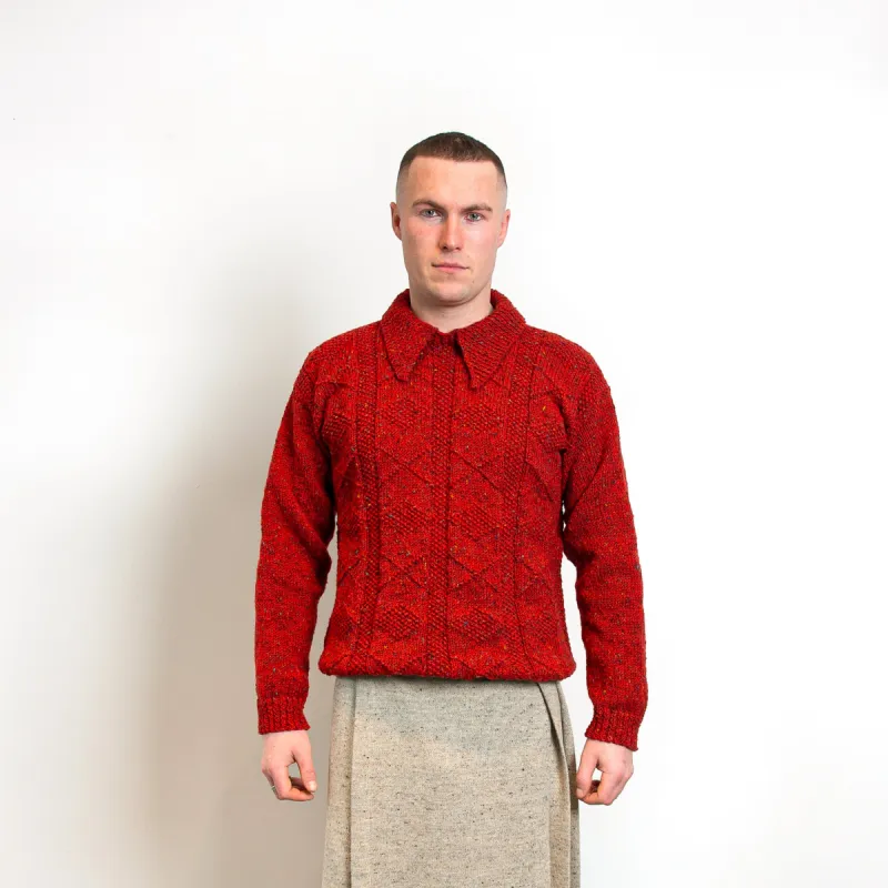 'The Colin' in Tomato Red sold by The Tweed Project