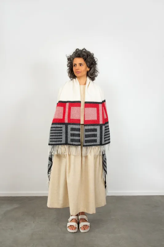 Geometric Blanket Coat sold by The Tweed Project