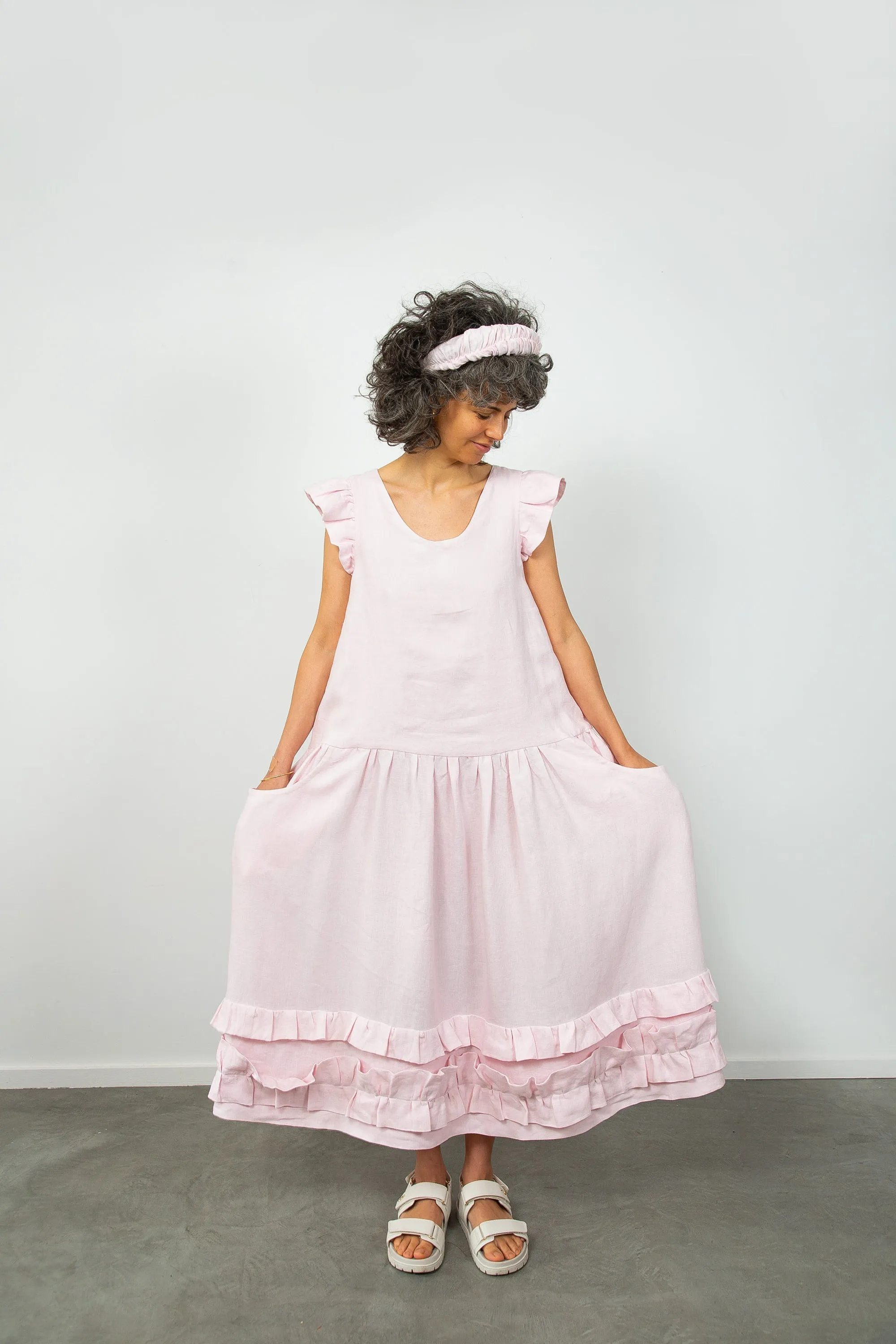 Pink Headband sold by The Tweed Project product image thumbnail 3