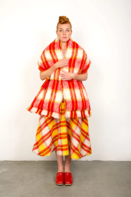 quilted mohair scarf sold by The Tweed Project