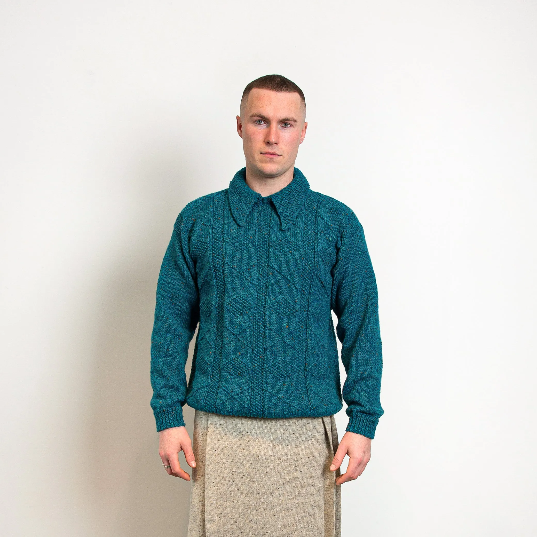 'The Colin' in Kingfisher sold by The Tweed Project