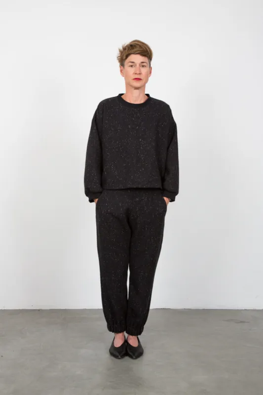 Black Tweed Sweatshirt sold by The Tweed Project