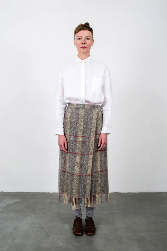 classic weave skirt - grey sold by The Tweed Project
