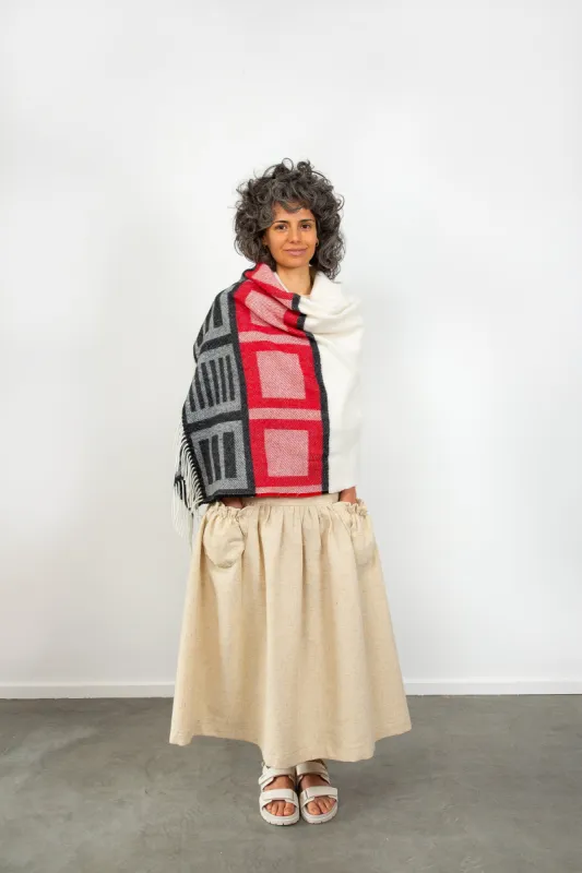 Geometric Indian Shawl sold by The Tweed Project