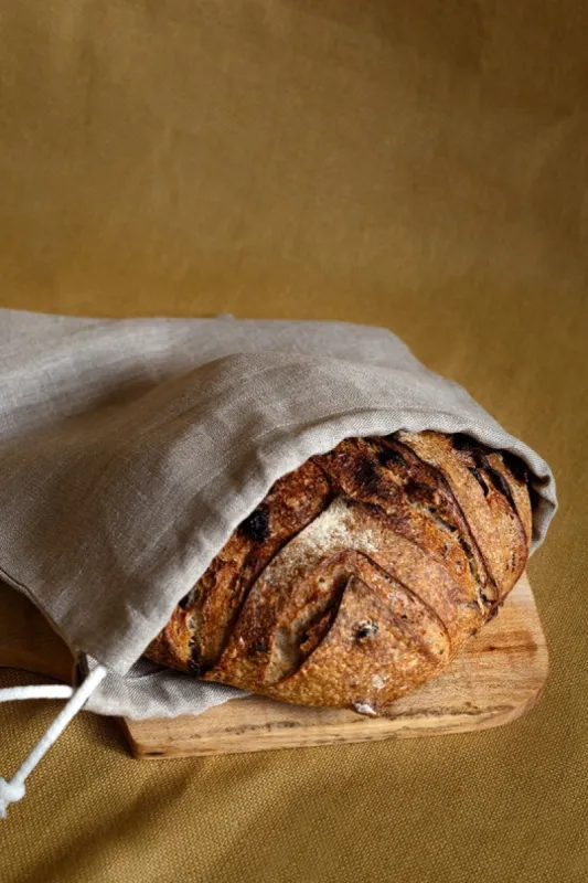 Natural Linen Bread Bag sold by Stable of Ireland