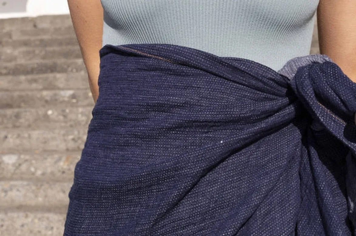 Navy Swim Linen Towel sold by Stable of Ireland product image thumbnail 5