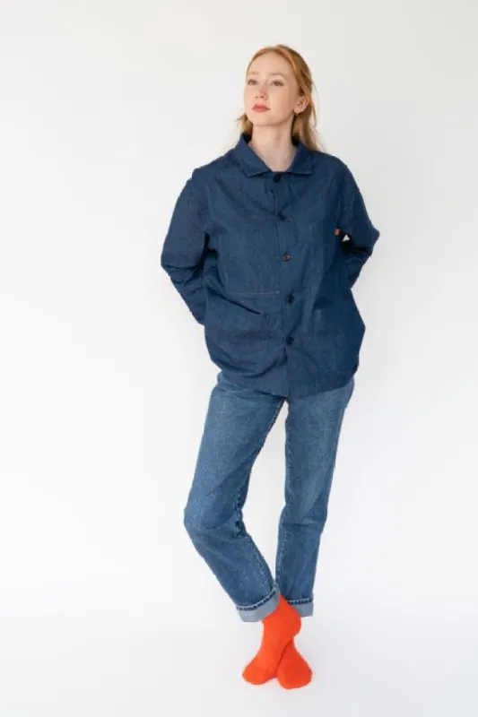 Denim Blue Utility Jacket sold by Stable of Ireland
