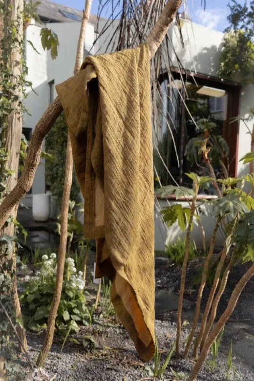 Gold Swim Linen Towel sold by Stable of Ireland