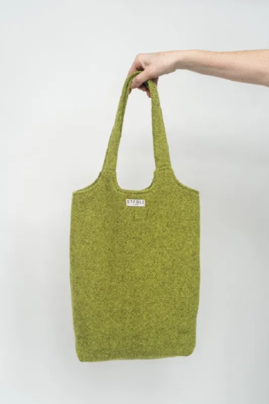 Lime Green Tweed Tote Bag sold by Stable of Ireland