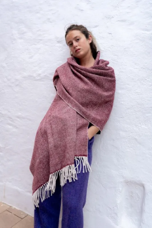 Handwoven Herringbone Scarf sold by Stable of Ireland