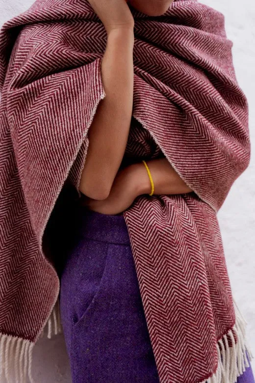 Handwoven Herringbone Scarf sold by Stable of Ireland product image thumbnail 4