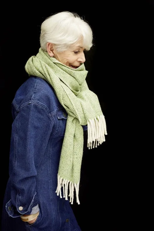 Handwoven Herringbone Scarf sold by Stable of Ireland product image thumbnail 3