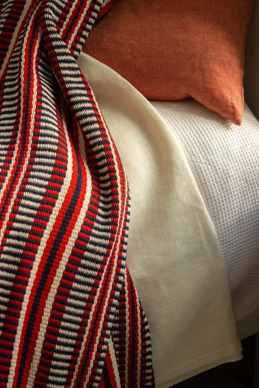 Red & Blue Long Island Crios Large Scarf sold by Stable of Ireland product image thumbnail 3