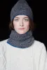 Charcoal Grey with Klein Blue Trim Merino Beanie sold by Stable of Ireland