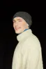 Charcoal Grey with Klein Blue Trim Merino Beanie sold by Stable of Ireland