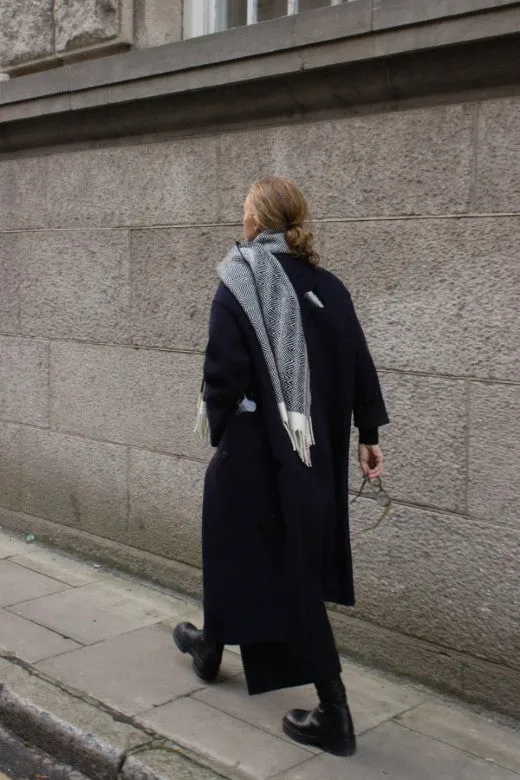 Handwoven Merino Wool Zebra Scarf sold by Stable of Ireland product image thumbnail 2