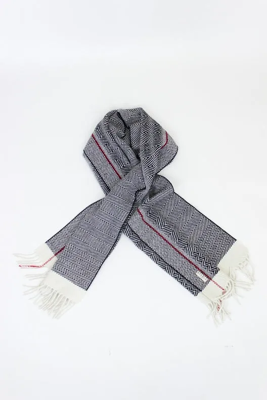 Handwoven Merino Wool Zebra Scarf sold by Stable of Ireland product image thumbnail 4