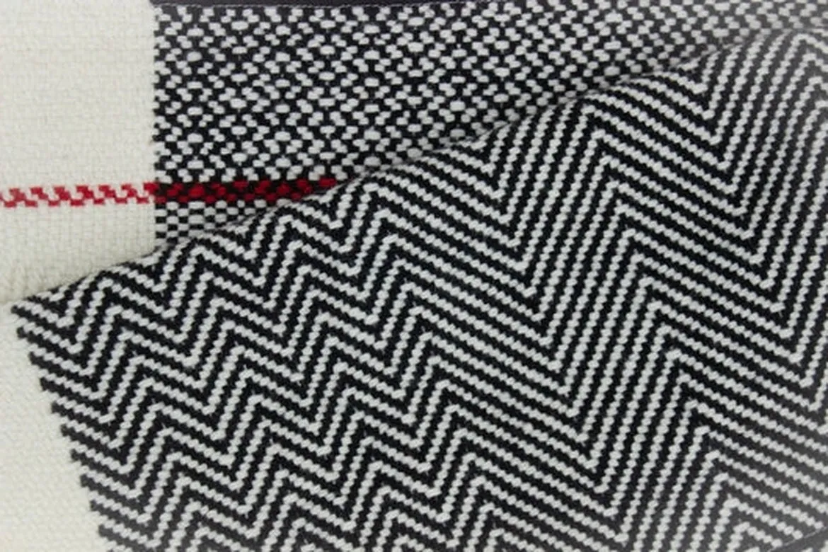 Handwoven Merino Wool Zebra Scarf sold by Stable of Ireland product image thumbnail 3