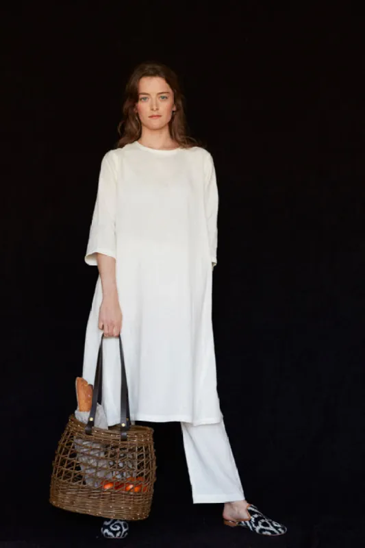 White Irish Linen Dress sold by Stable of Ireland