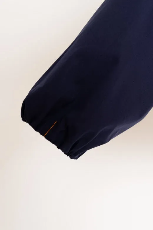 Irish Linen Top in Navy Poplin sold by Stable of Ireland product image thumbnail 2