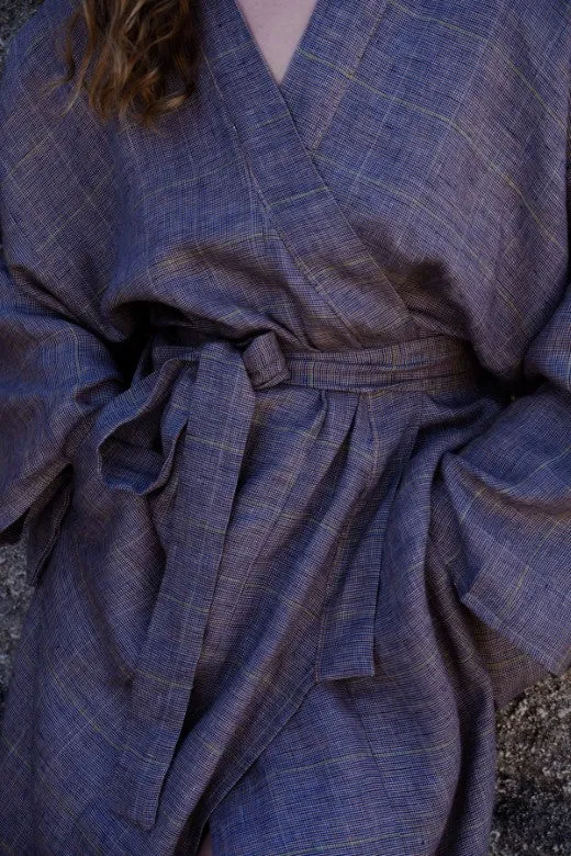 Irish Linen Kimono Robe sold by Stable of Ireland product image thumbnail 4
