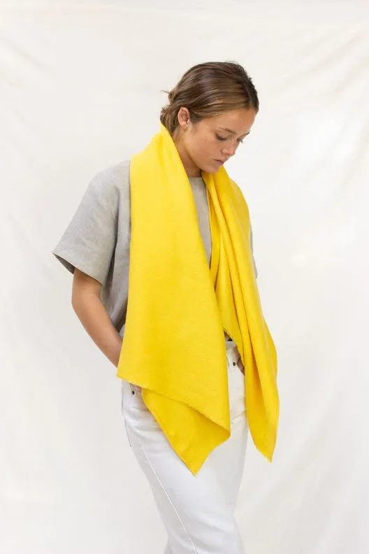The STABLE Irish Linen Scarf - Sun Yellow sold by Stable of Ireland product image thumbnail 5