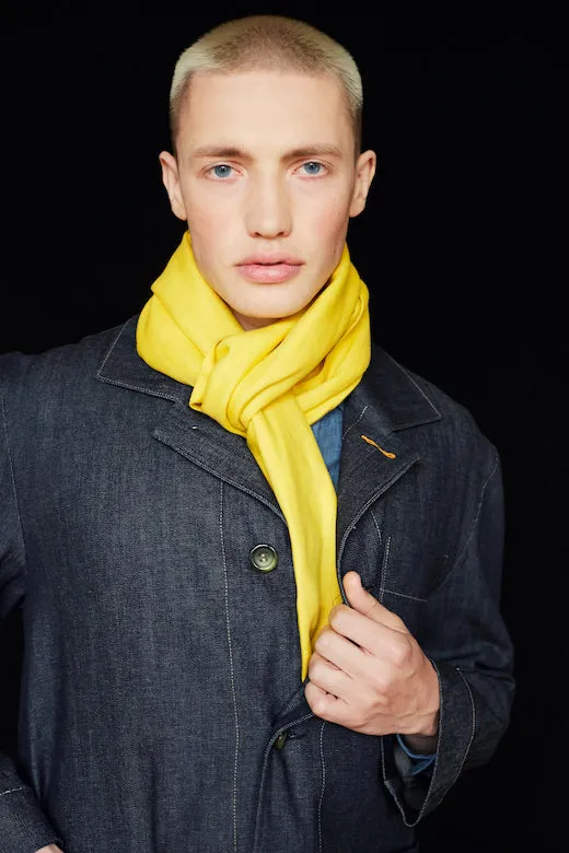 The STABLE Irish Linen Scarf - Sun Yellow sold by Stable of Ireland