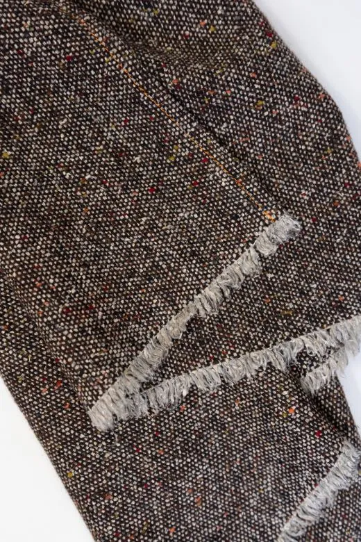 Turf Snowstorm Irish Tweed Scarf sold by Stable of Ireland product image thumbnail 5