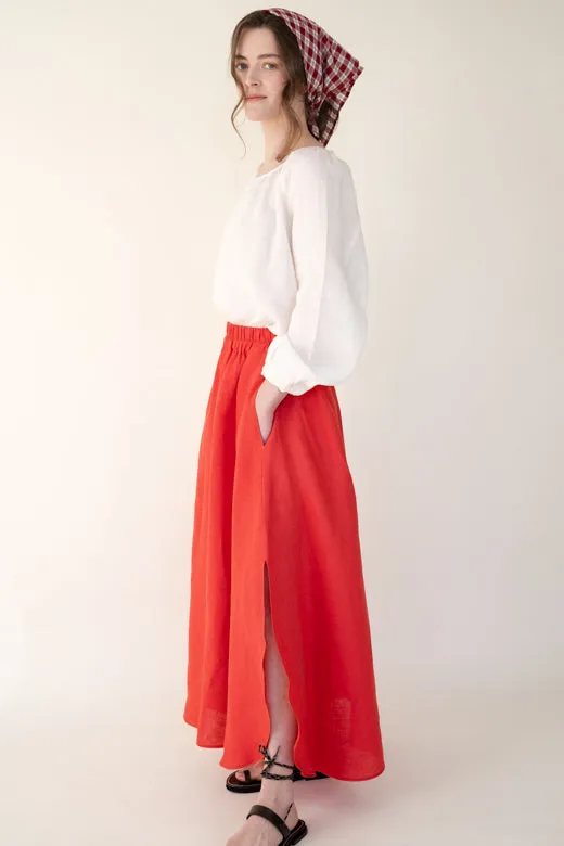 Irish Linen Top in White sold by Stable of Ireland product image thumbnail 4